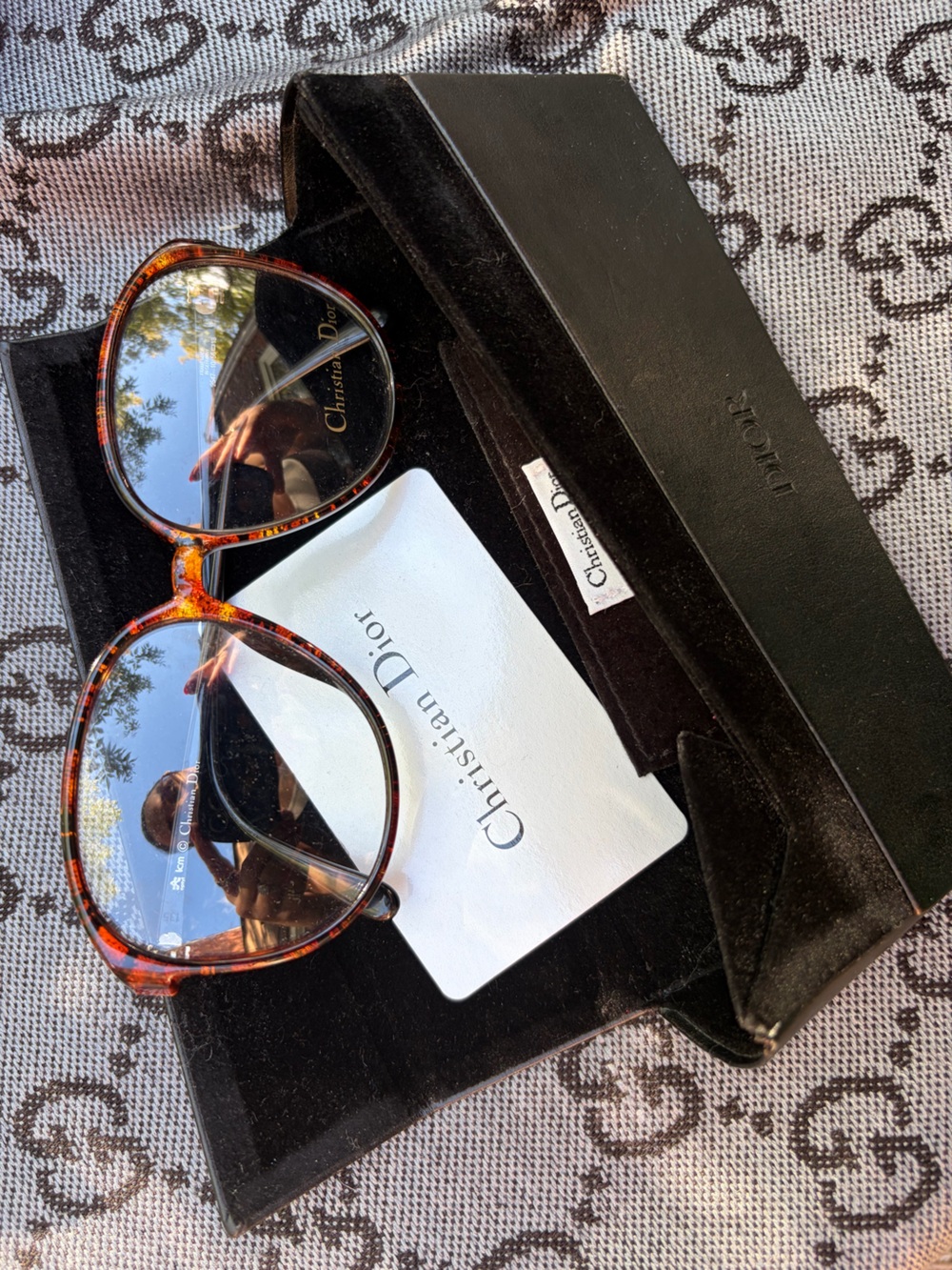Vintage 1980s Dior brown Tortoiseshell Women’s eyeglasses